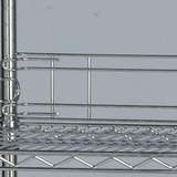 48in Back Ledge for Wire Shelf, Chrome redirect to product page